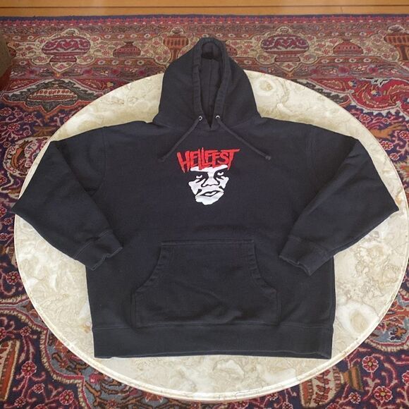 Obey X Hellfest Hoodie Black Unisex - Picture 4 of 7